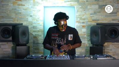 Live DJ Set with Mask on