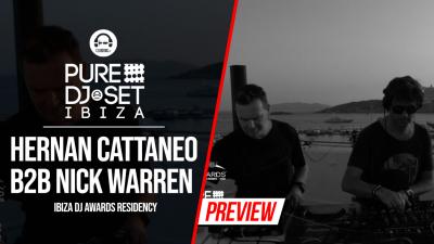 Pure DJ Set Ibiza with Hernan Cattaneo b2b Nick Warren - Ibiza Dj Awards residency